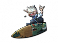 Sticker Fire Serpent Surf K (Foil)